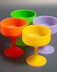 gialla + valencia | mecc set | silicone unbreakable cocktail glasses