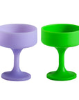 violette + vert | mecc set | silicone unbreakable cocktail glasses