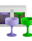 violette + vert | mecc set | silicone unbreakable cocktail glasses
