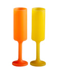 gialla + valencia | seff set | silicone unbreakable champagne flutes