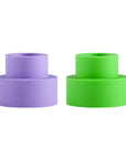 violette + vert | flipp small set | silicone unbreakable candle holder set