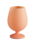 peach | stemm single | silicone unbreakable wine glass