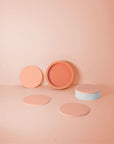 terra + peach | ciss | unbreakable silicone coasters
