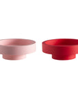 cherry + blush | flipp large set | silicone unbreakable candle holder set