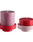 cherry + blush | flipp large set | silicone unbreakable candle holder set