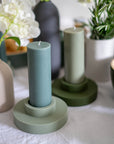 olive | flipp large single | silicone unbreakable candle holder