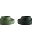 sage + olive | flipp large set | silicone unbreakable candle holder set