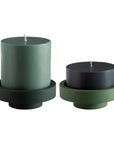 sage + olive | flipp large set | silicone unbreakable candle holder set