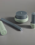 sage + olive | flipp large set | silicone unbreakable candle holder set