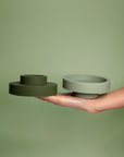 sage + olive | flipp large set | silicone unbreakable candle holder set