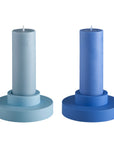 sky + kingfisher | flipp large set | silicone unbreakable candle holder set
