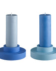 sky + kingfisher | flipp large set | silicone unbreakable candle holder set