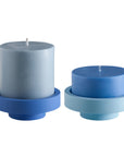 sky + kingfisher | flipp large set | silicone unbreakable candle holder set