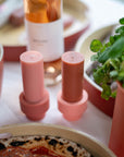 peach | flipp small single | silicone unbreakable candle holder