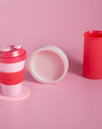 cherry + blush | stegg set | silicone unbreakable highball glasses