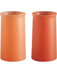 terra + peach | stegg set | silicone unbreakable highball glasses