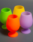 gialla + valencia | stemm set |  silicone unbreakable wine glasses