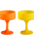 gialla + valencia | mecc set | silicone unbreakable cocktail glasses