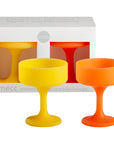 gialla + valencia | mecc set | silicone unbreakable cocktail glasses