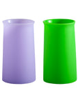 violette + vert | stegg set | silicone unbreakable highball glasses