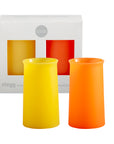 gialla + valencia | stegg set | silicone unbreakable highball glasses