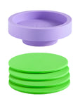 violette + vert | ciss | unbreakable silicone coasters