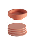 terra + peach | ciss | unbreakable silicone coasters