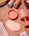 terra + peach | ciss | unbreakable silicone coasters