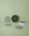 sage + olive | ciss | unbreakable silicone coasters