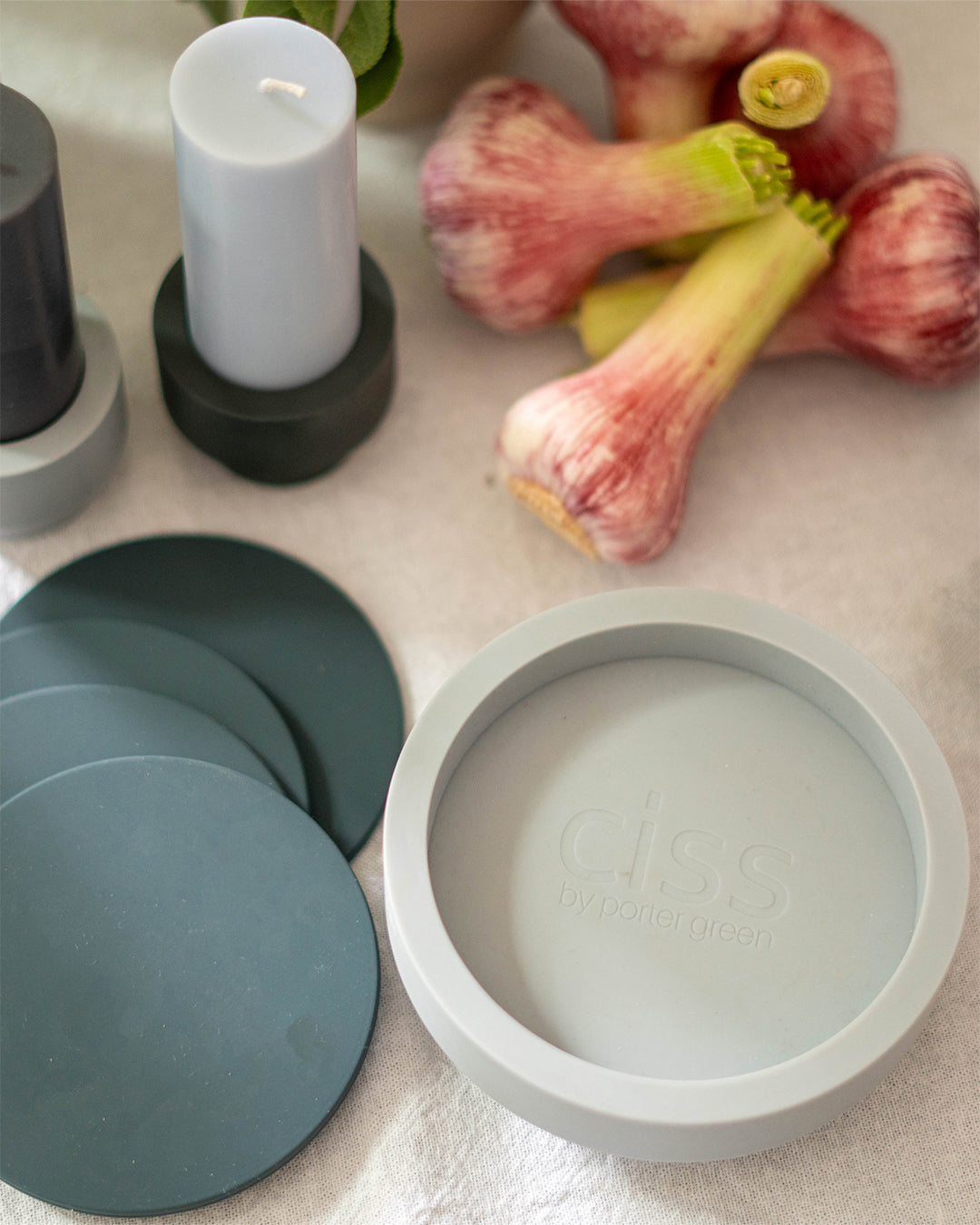 smoke + storm | ciss | unbreakable silicone coasters