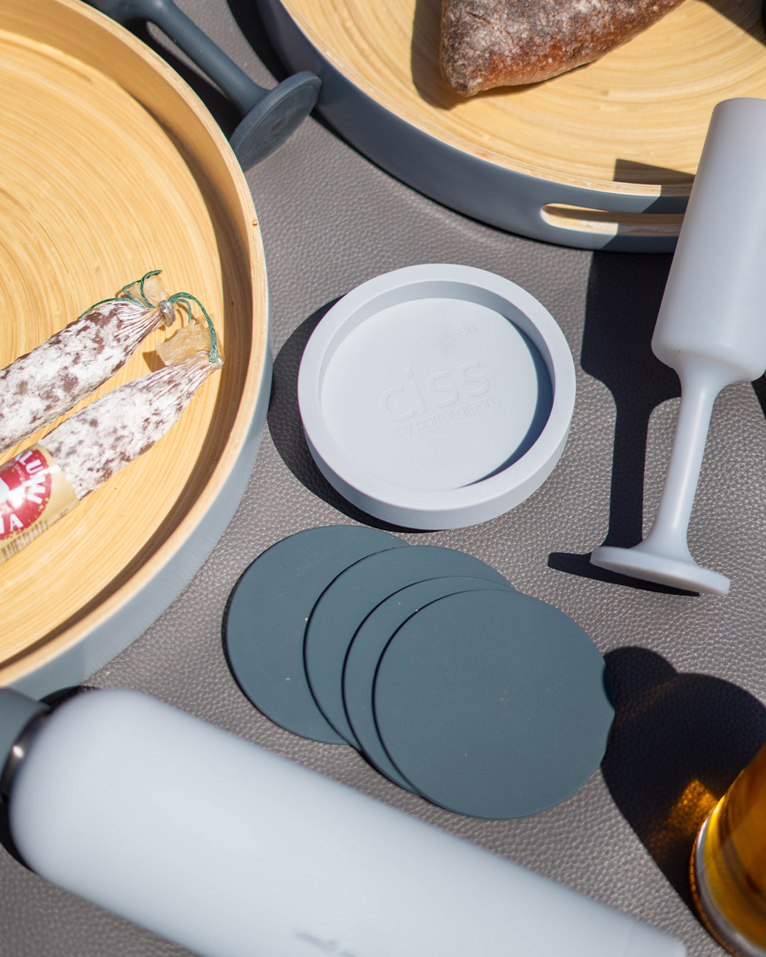 smoke + storm | ciss | unbreakable silicone coasters