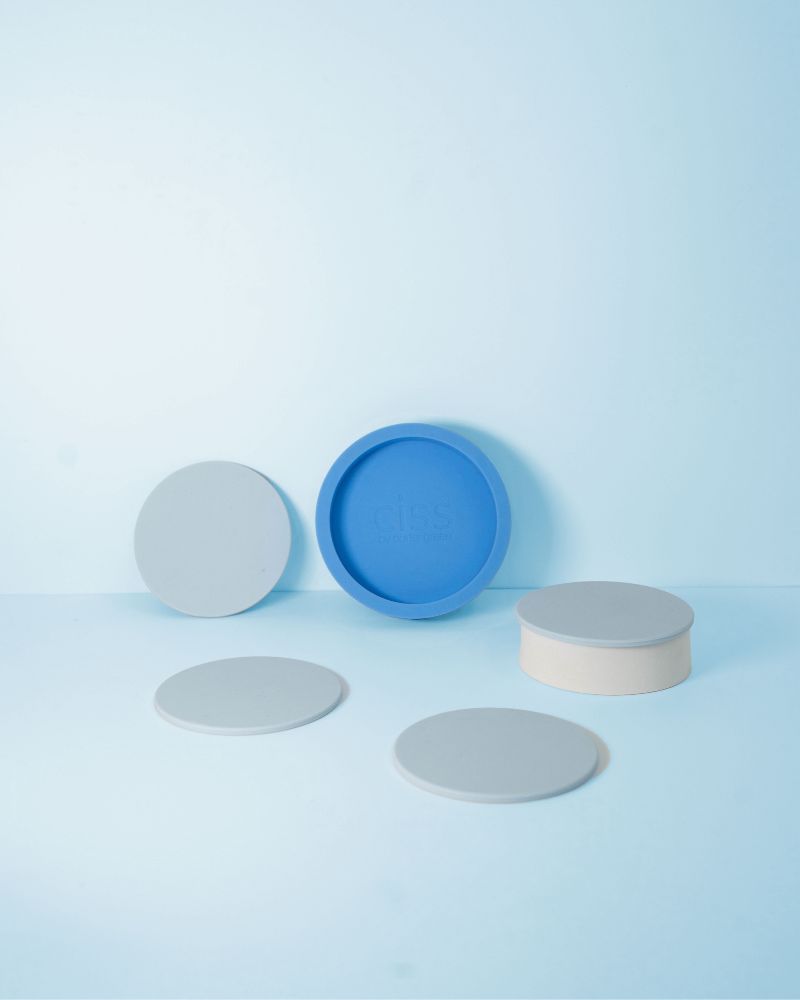 sky + kingfisher | ciss | unbreakable silicone coasters