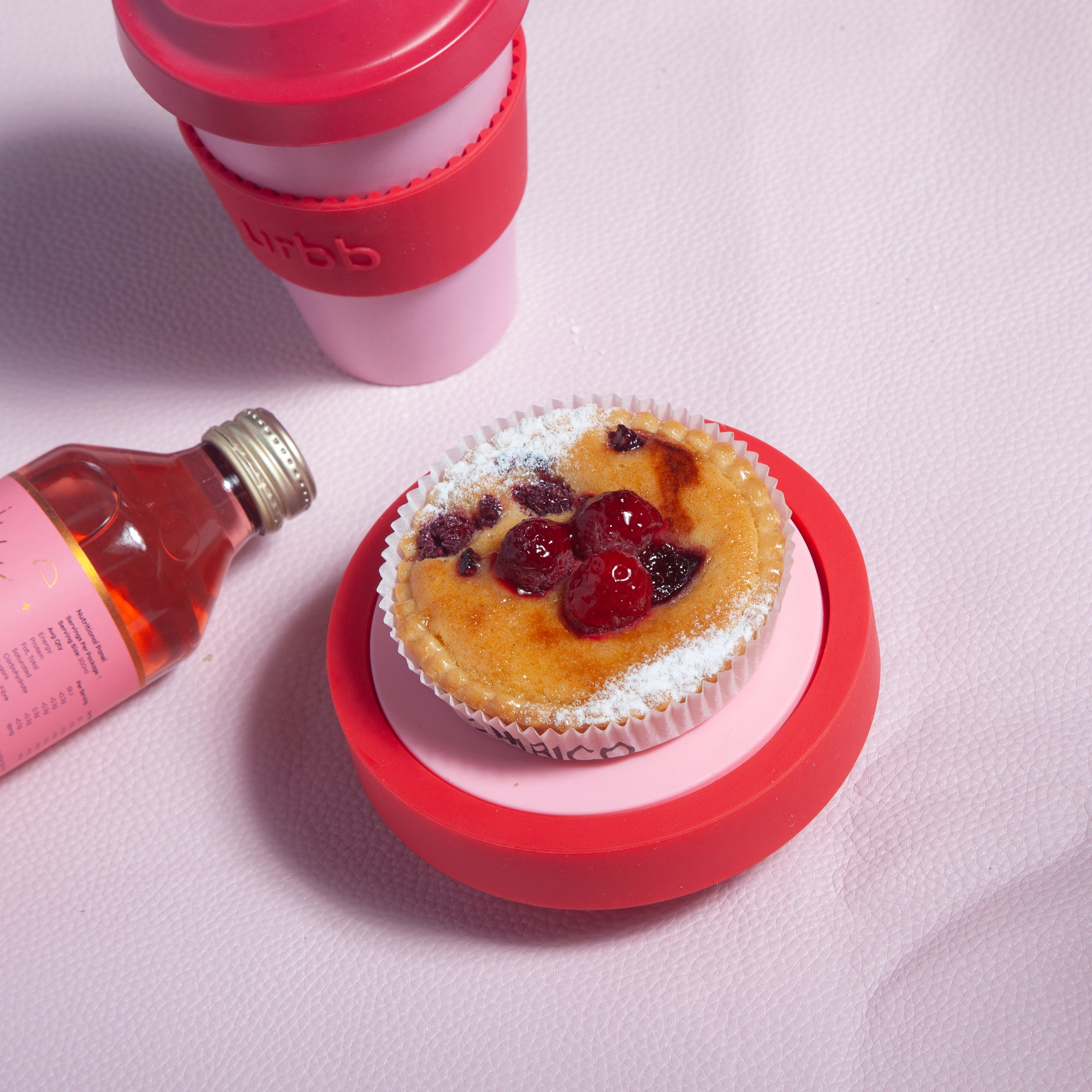 cherry + blush | ciss | unbreakable silicone coasters