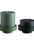 sage + olive | flipp large set | silicone unbreakable candle holder set