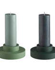 sage + olive | flipp large set | silicone unbreakable candle holder set