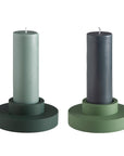 sage + olive | flipp large set | silicone unbreakable candle holder set