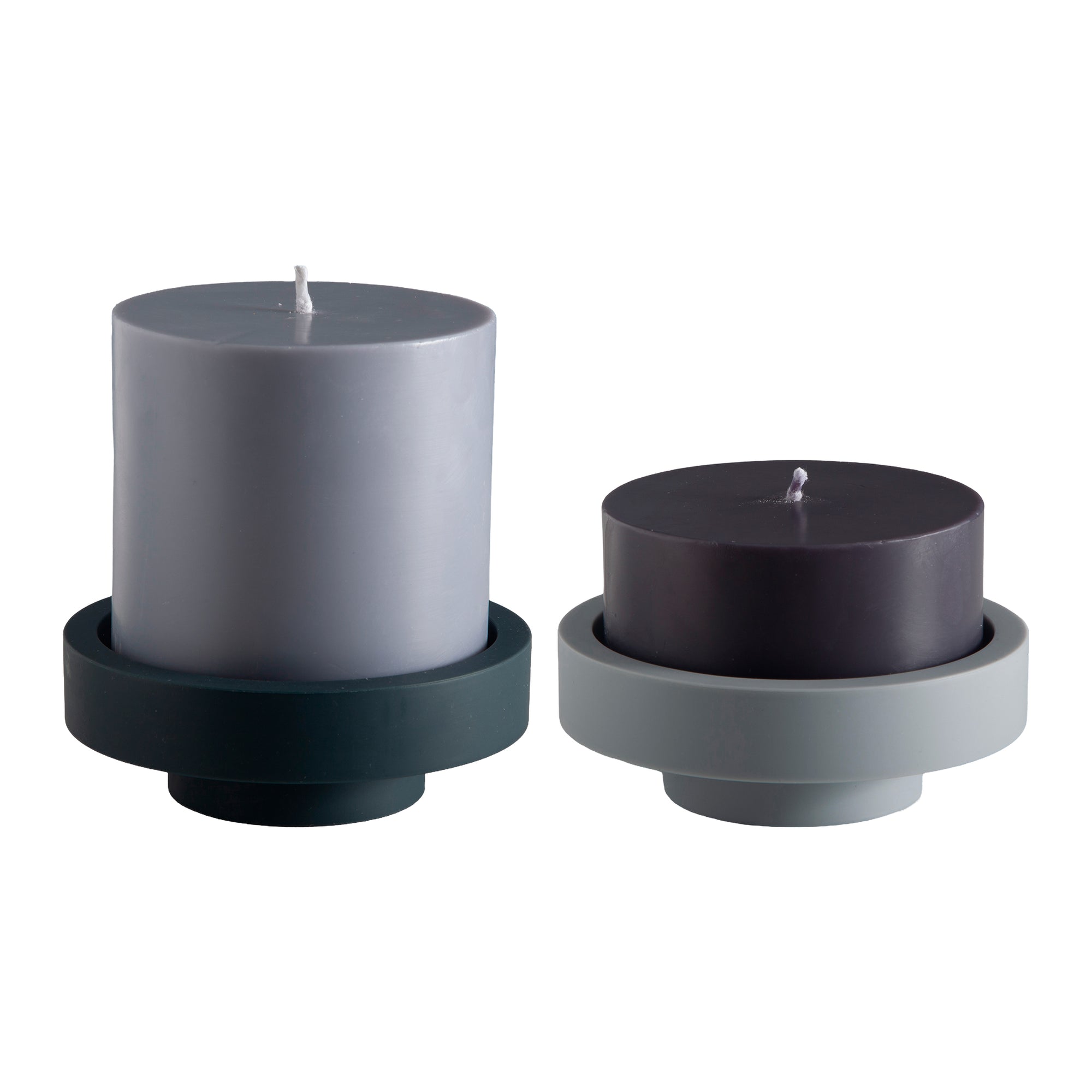 smoke + storm | flipp large set | silicone unbreakable candle holder set