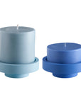 sky + kingfisher | flipp large set | silicone unbreakable candle holder set
