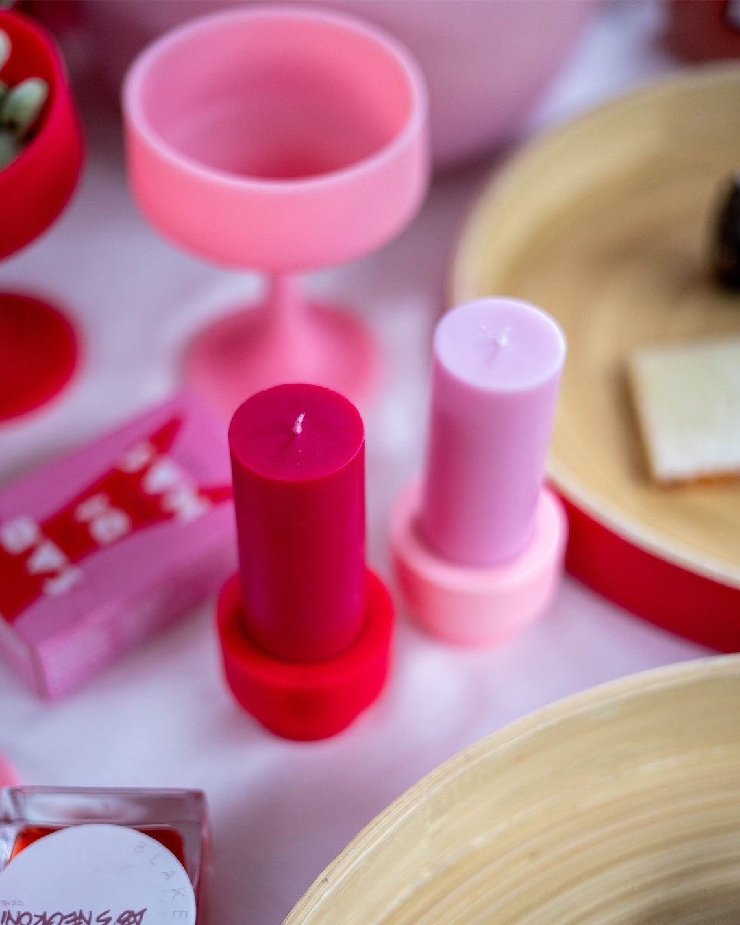 cherry | flipp small single | silicone unbreakable candle holder