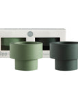 sage + olive | flipp small set | silicone unbreakable candle holder set