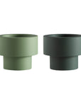 sage + olive | flipp small set | silicone unbreakable candle holder set