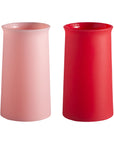 cherry + blush | stegg set | silicone unbreakable highball glasses