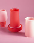 cherry + blush | stegg set | silicone unbreakable highball glasses