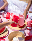 cherry + blush | stegg set | silicone unbreakable highball glasses
