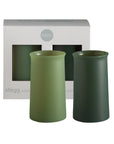 sage + olive | stegg set | silicone unbreakable highball glasses