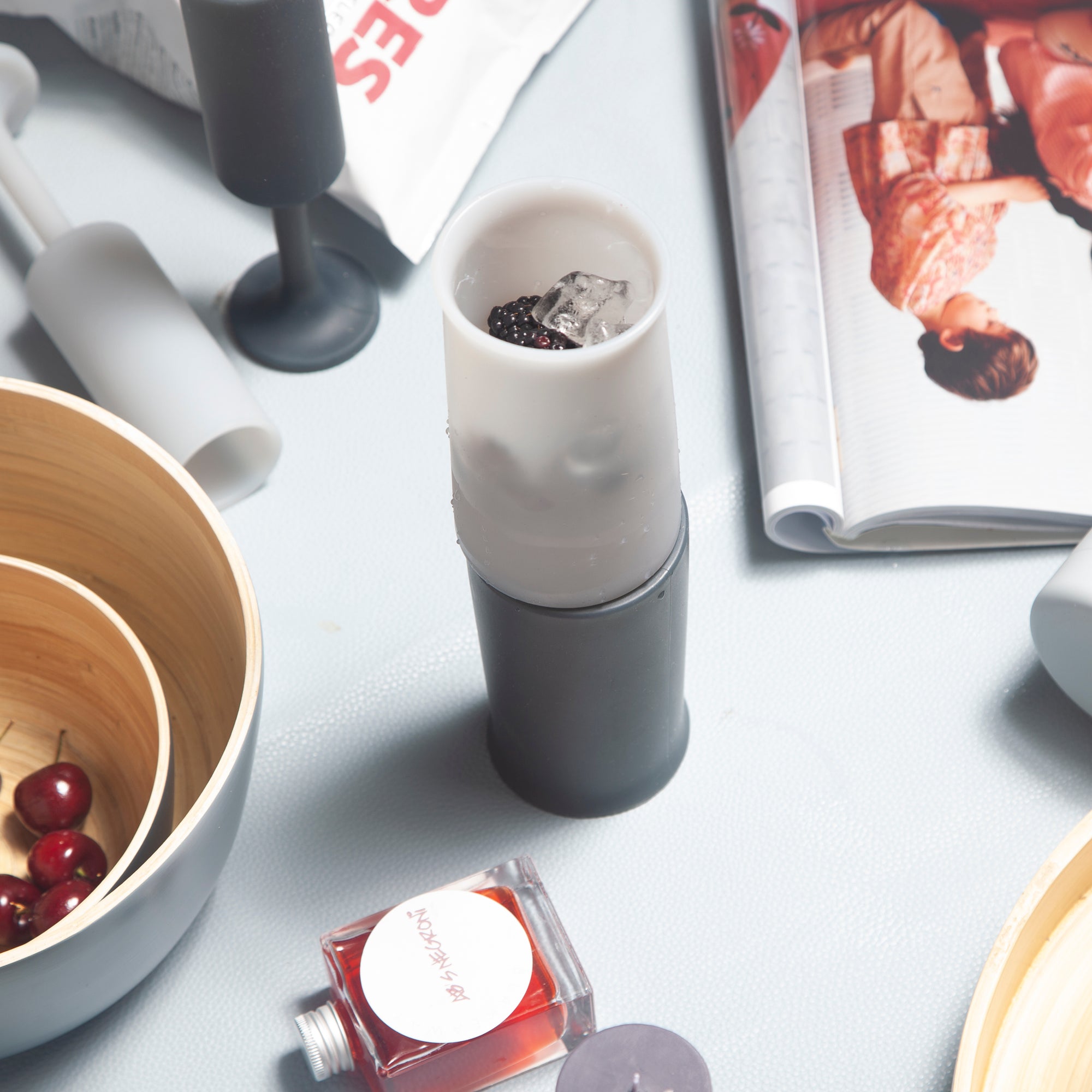 smoke + storm | stegg set | silicone unbreakable highball glasses