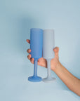 sky | seff single | silicone unbreakable champagne flute